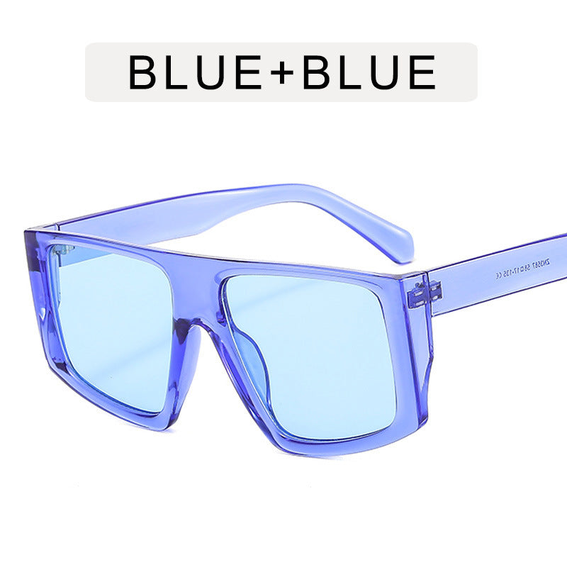 Wholesale PC Jelly Color Large Frame Sunglasses